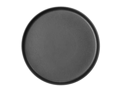Plato - Cerámica - Negro - Ø28cm - 30mm - Apto para lavavajillas - Apilable - -20-250°C