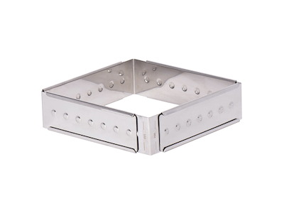 Bageform Firkant indstilb. 16x16-28x28cm