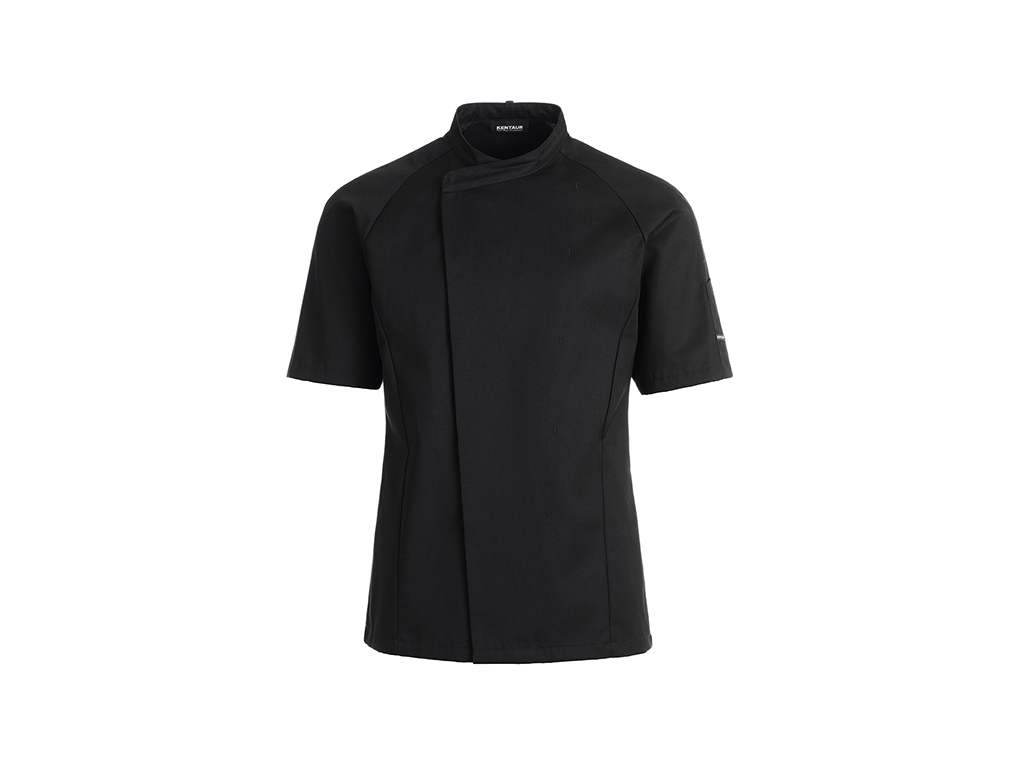 Kentaur Chaqueta de cocina negra Unisex