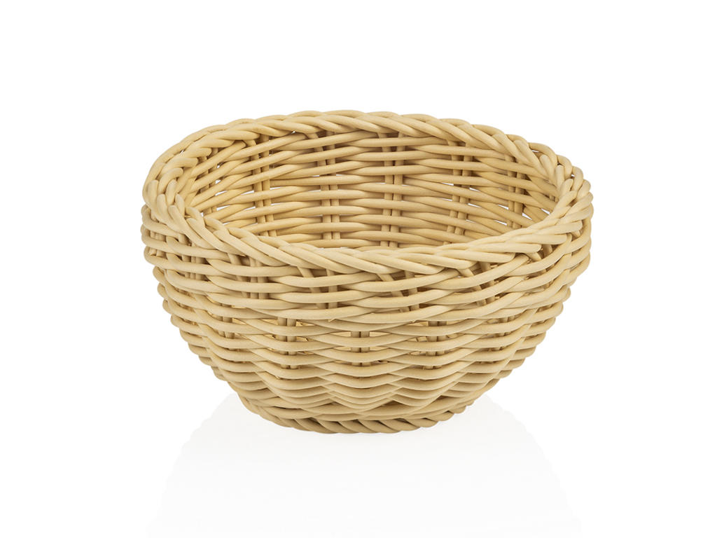 Cesta de pan Luz Beige 16 cm H8 cm Tejedor P