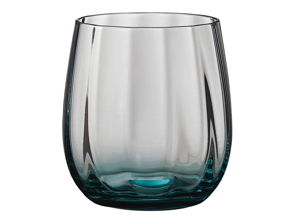 Vaso de agua de vidrio Sholm azul 2 piezas 30 cl