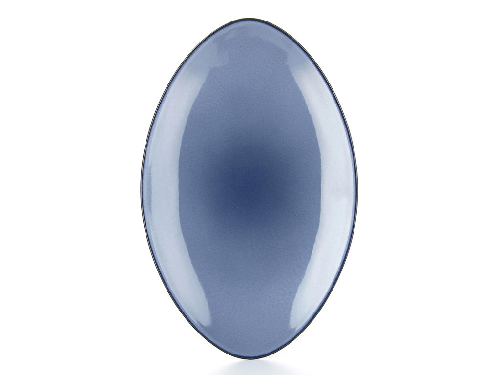 Plato Oval 35x22 cm Azul Equinoxe