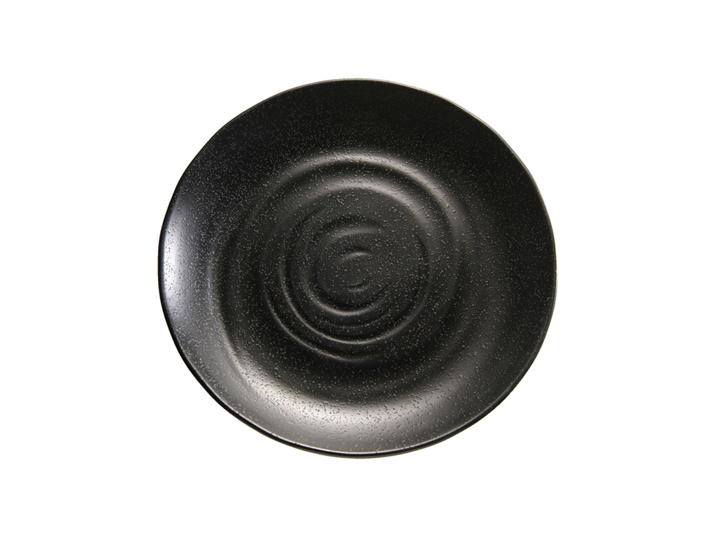 Melamin tallerken Ø 28 cm sort