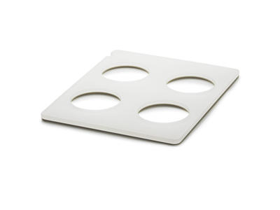 Bandeja para 4 Botellas 32,5x26,5 cm Blanca Una Escena