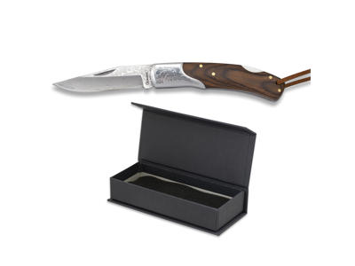 Cuchillo de bolsillo 6,5 cm 73 capas Holk grabado láser