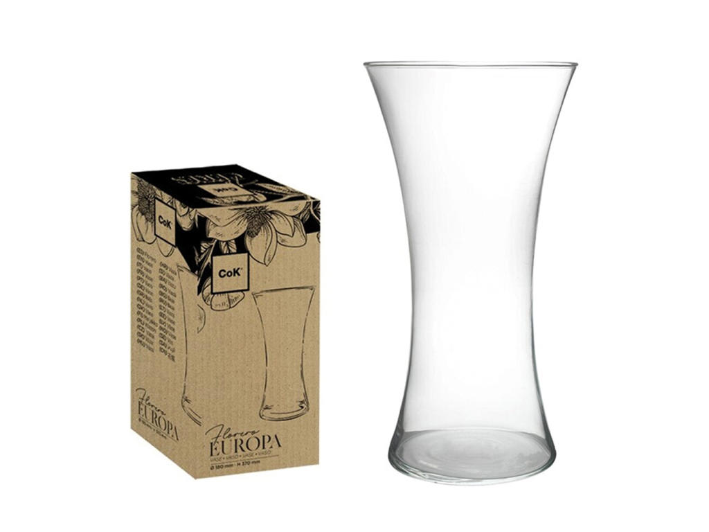 Jarrón de vidrio 180 mm H: 370 Europa