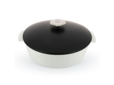 Olla 28 cm Satin Negro Inducción Revolución 2