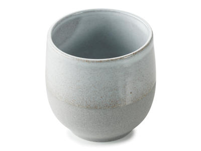 No.W Taza de espresso sin asa 8 cl Blanca/Gris