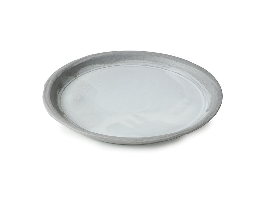 No.W Plato de postre  21,5 cm Blanco/Gris