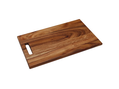 Tabla de cortar de madera con asa