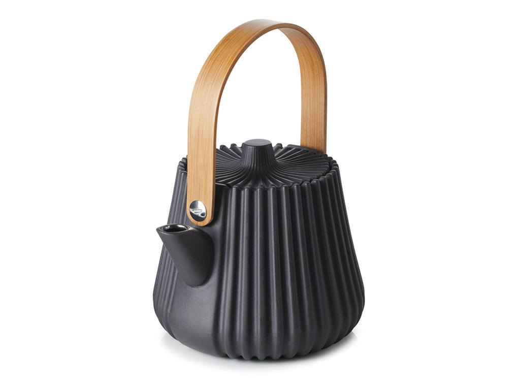 Tetera sin cesta 12,5 cm Negro Liso Metal Pekoe