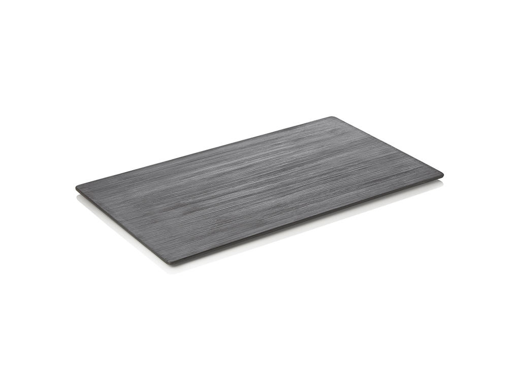 Bandeja de servicio de porcelana negra GN1/1 10x325x530mm