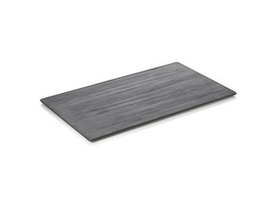 Bandeja de servicio de porcelana negra GN1/1 10x325x530mm
