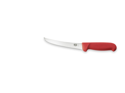 Deshuesador, 15 cm, Victorinox Fibrox, rojo, con curvatura