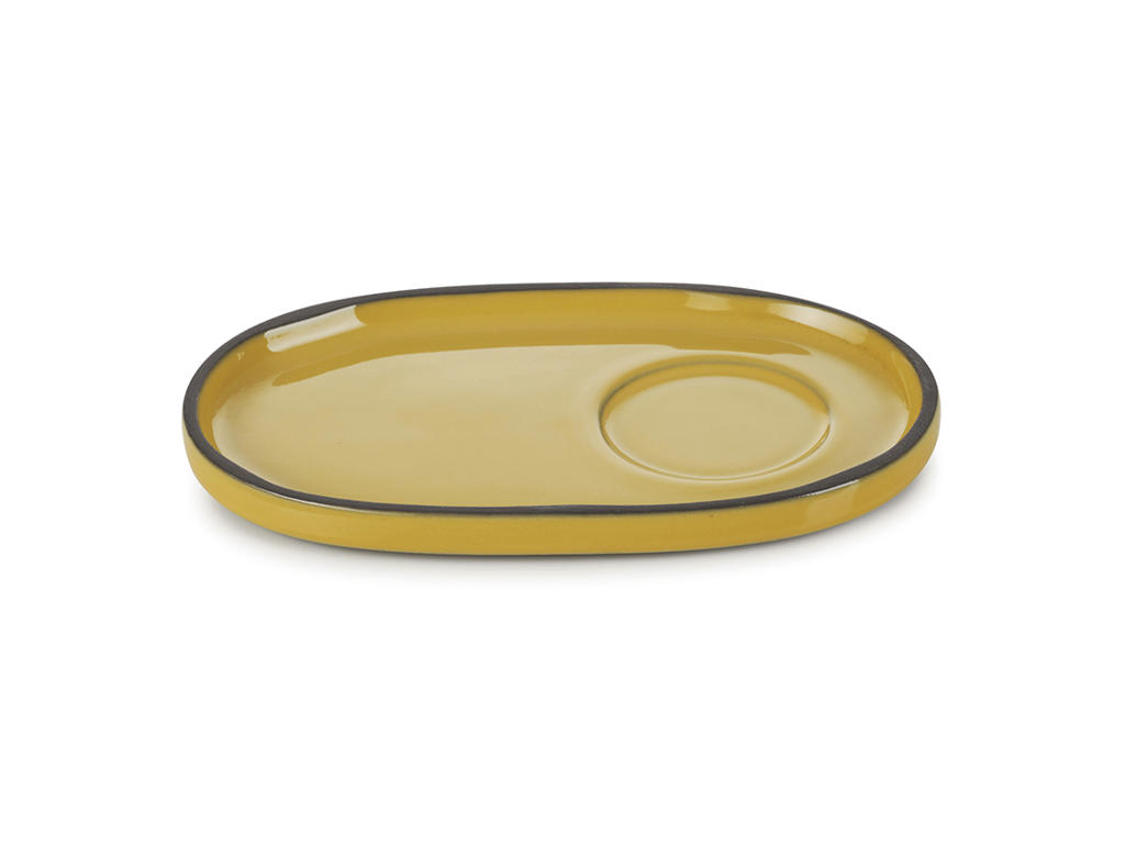 Plato Oval 13,5x8 cm Amarillo Caractere