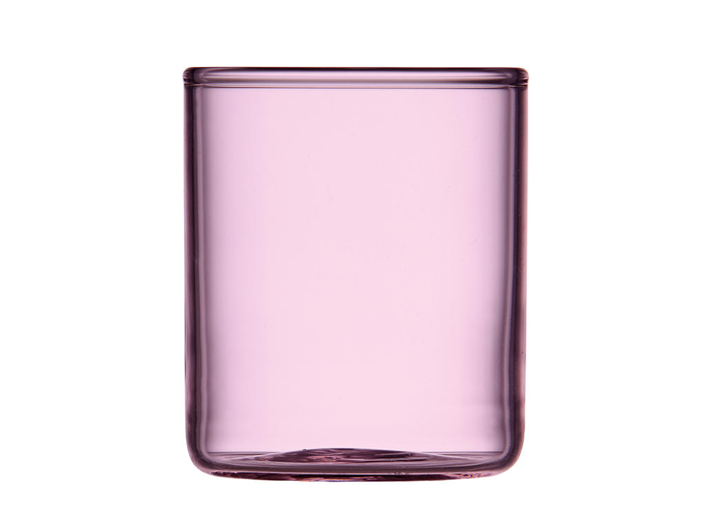 Vaso de chupito de vidrio Torino 6 cl 2 uds. Rosa