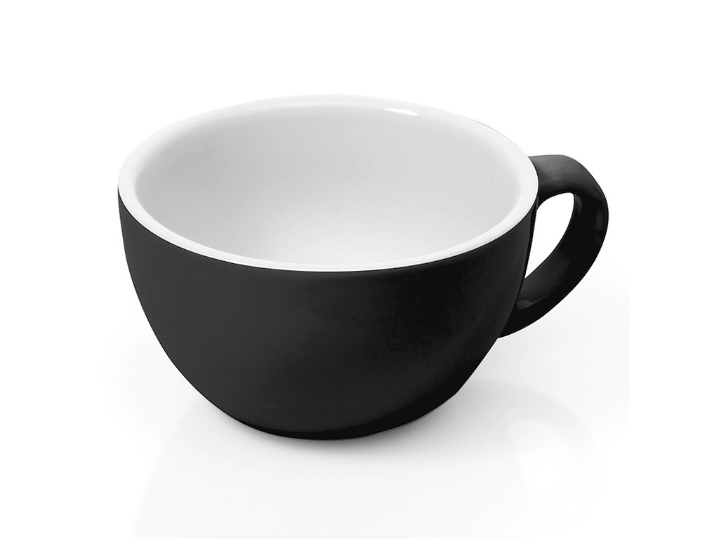 Taza Cappuccino 280 ml 10,5 cm Negro/Blanco