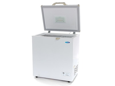 Congelador Blanco con Ruedas