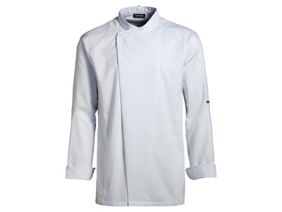 Kentaur Chaqueta de Chef Unisex Blanca con manga larga