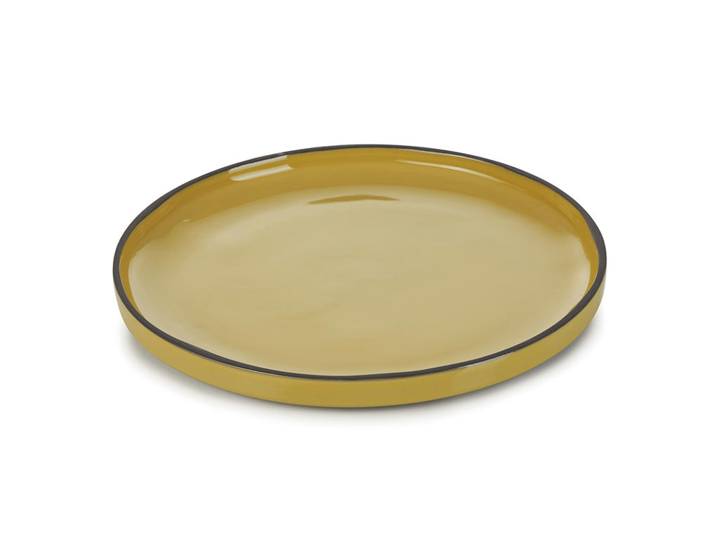 Plato Postre 21 cm Amarillo Caractere